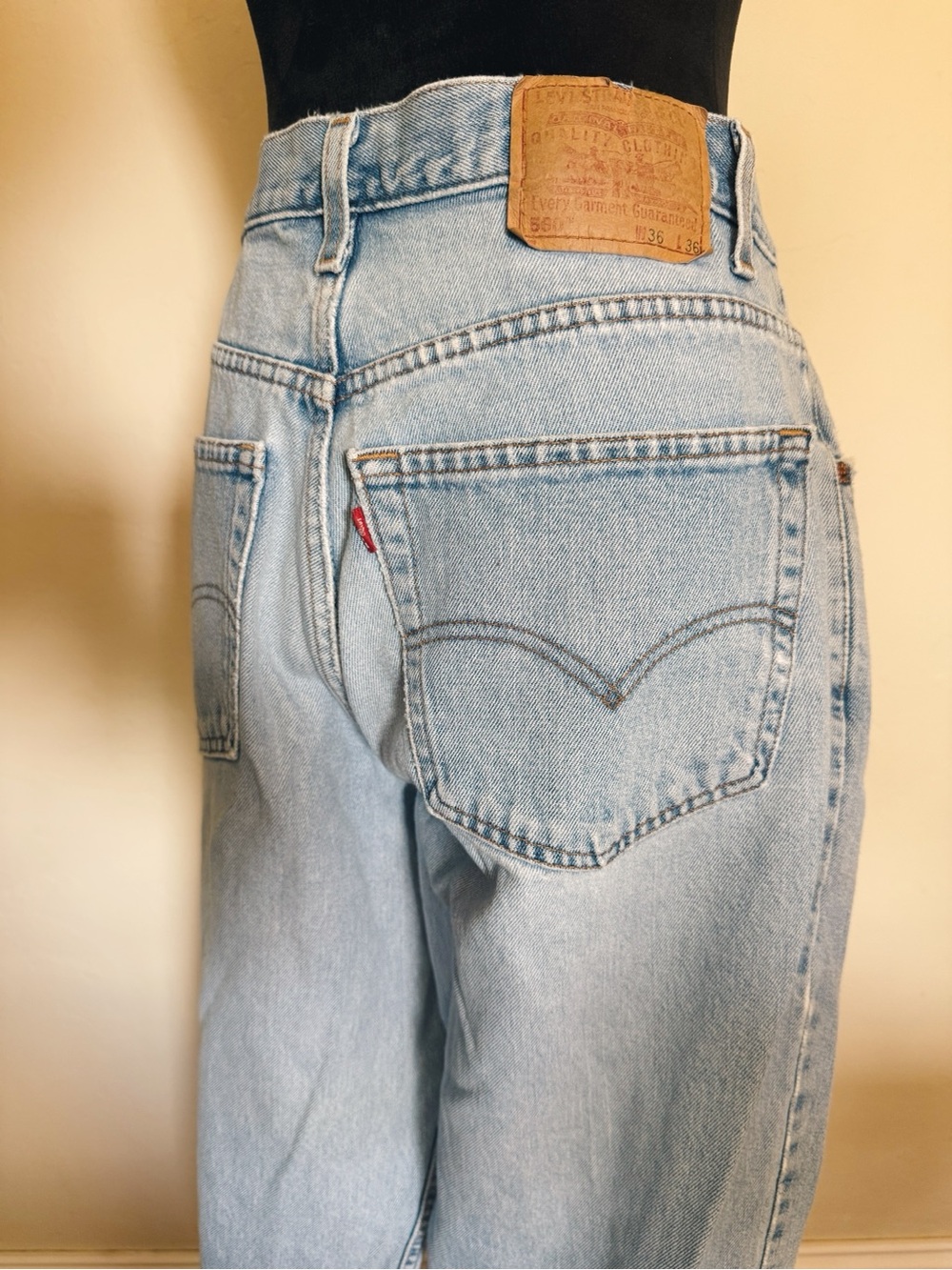 Levi's Light Blue Loose Fit Tapered Leg Jeans